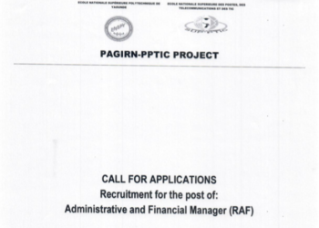Recruitement for the post :  Administrative and financial Manager (RAF)