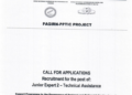 Recruitement for the post of : Junior Expert 2 – Technical Assisitance